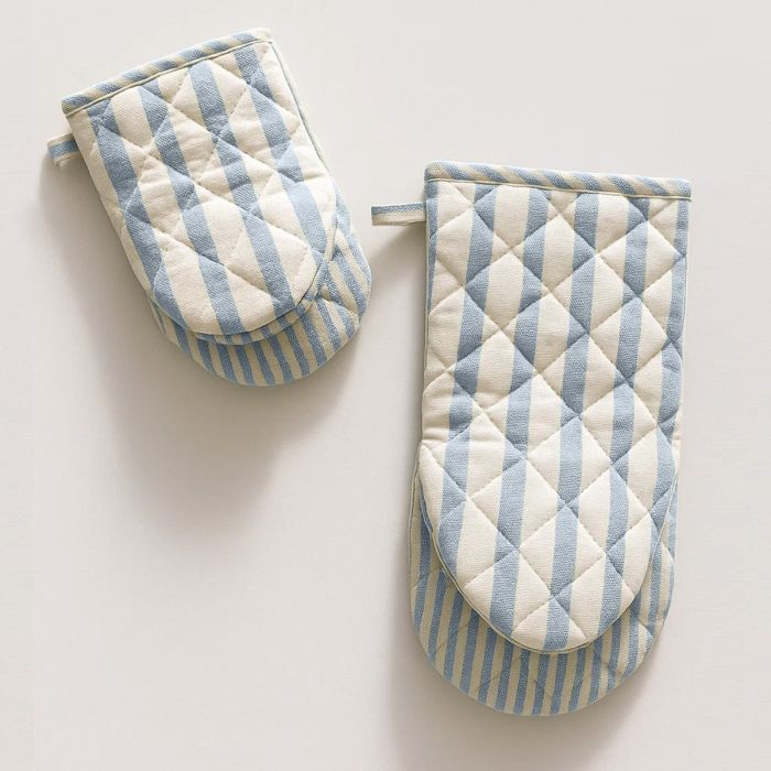 Set 2 Guanti da Forno Portofino Maestri Cotonieri Home in Cotone Rigato