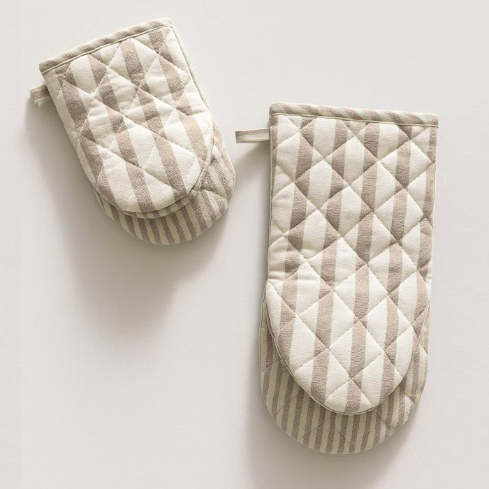 Set 2 Guanti da Forno Portofino Maestri Cotonieri Home in Cotone Rigato