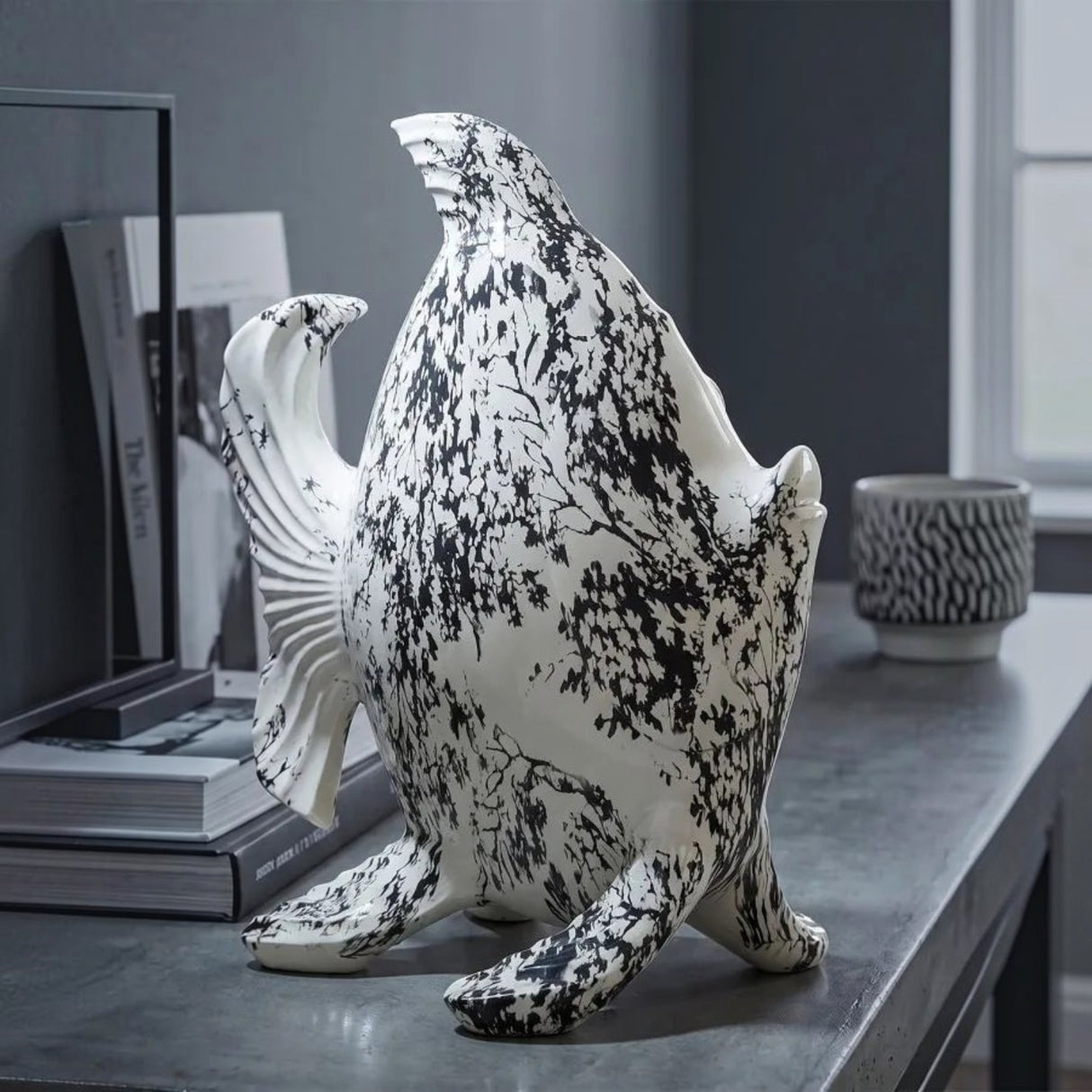 Scultura A Forma Di Pesce Stile Orientale - Ferretti