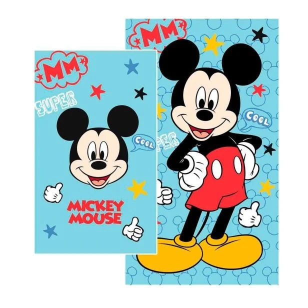 Set Asciugamano Viso + Ospite Mickey Mouse 100% Cotone - Disney