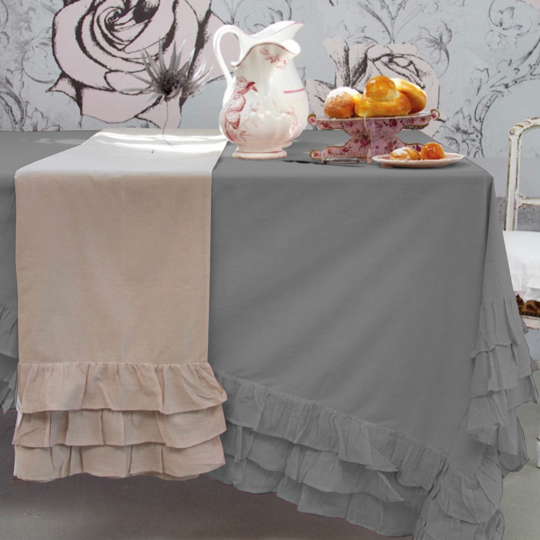 Tovaglia con Balza SUCRE x12 By l'Atelier17