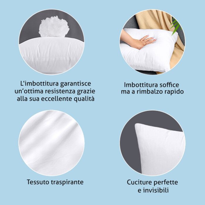 Interno Cuscino Arredo Morbido Kari Made in Italy