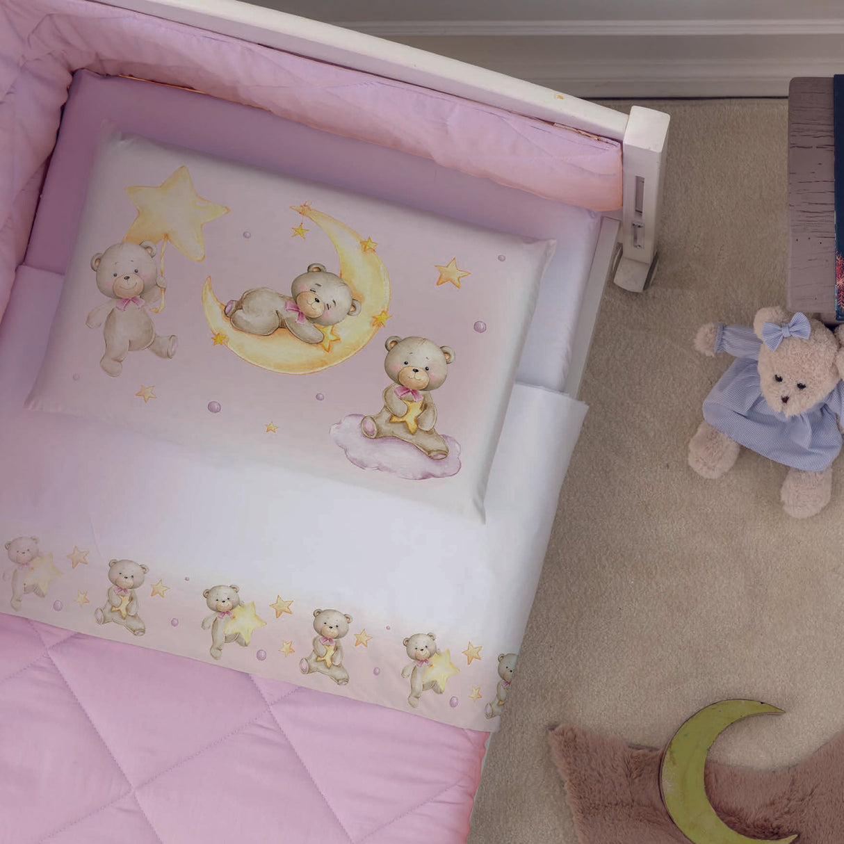 Completo Lettino Baby PELUCHE by Carillo