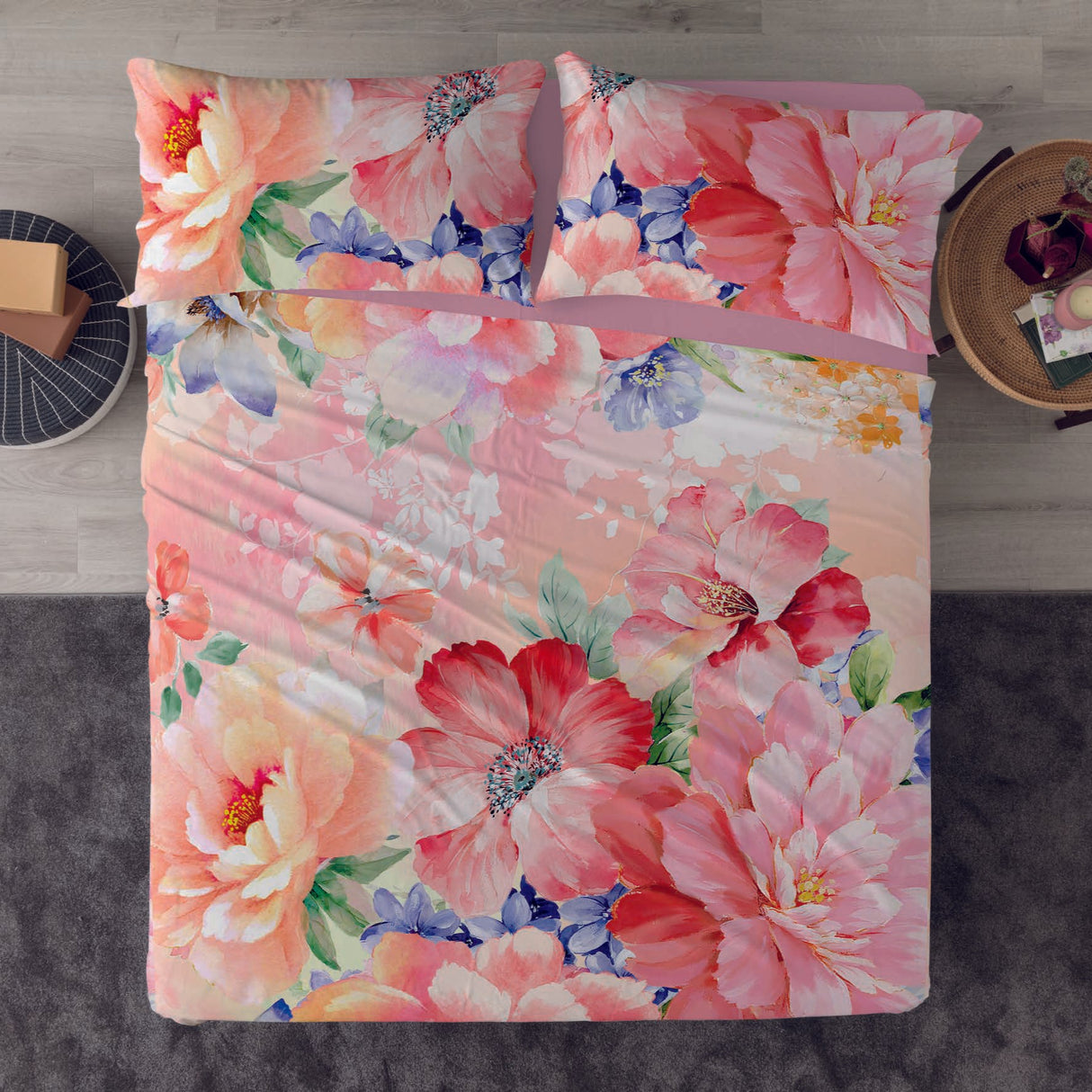 Completo Lenzuolo Copriletto Cotone ZELEA by Linea Oro