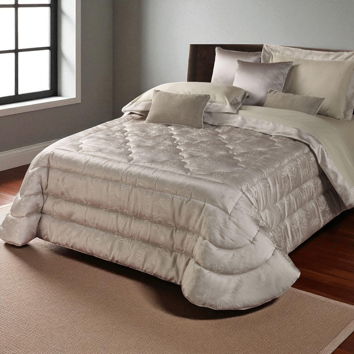 Trapunta Amalfi Matrimoniale – Var. Grigio/Tortora/Tiffany - Mon Amour