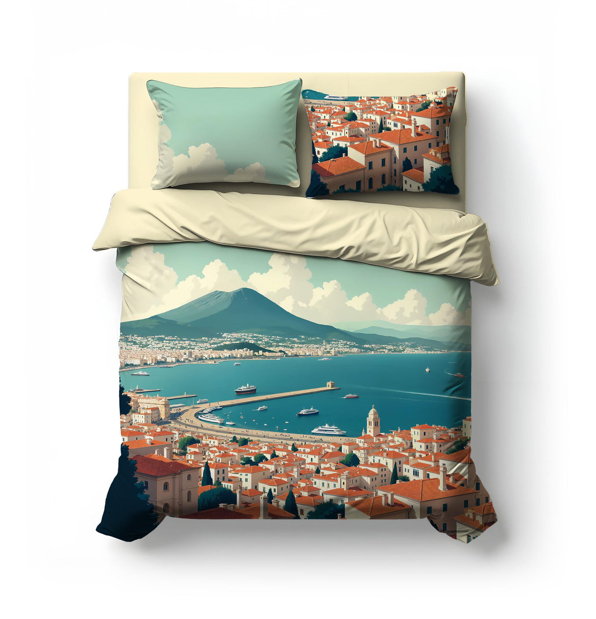 Completo Lenzuola Copriletto GULF by Biancaluna