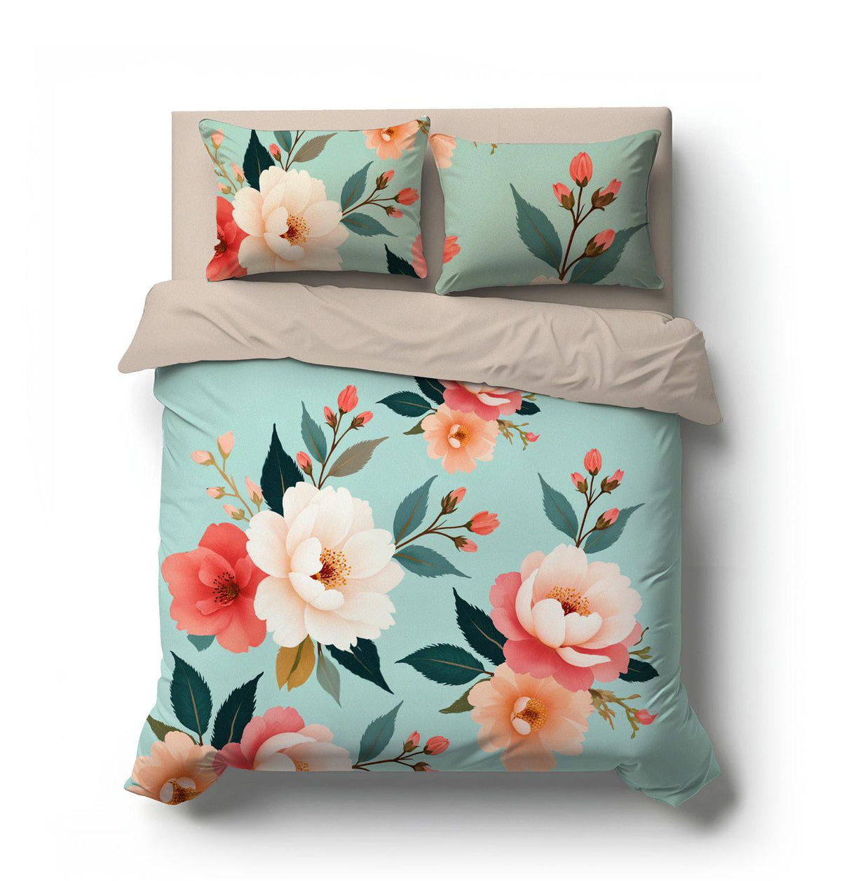 Completo Lenzuola Copriletto PEONIE by Biancaluna