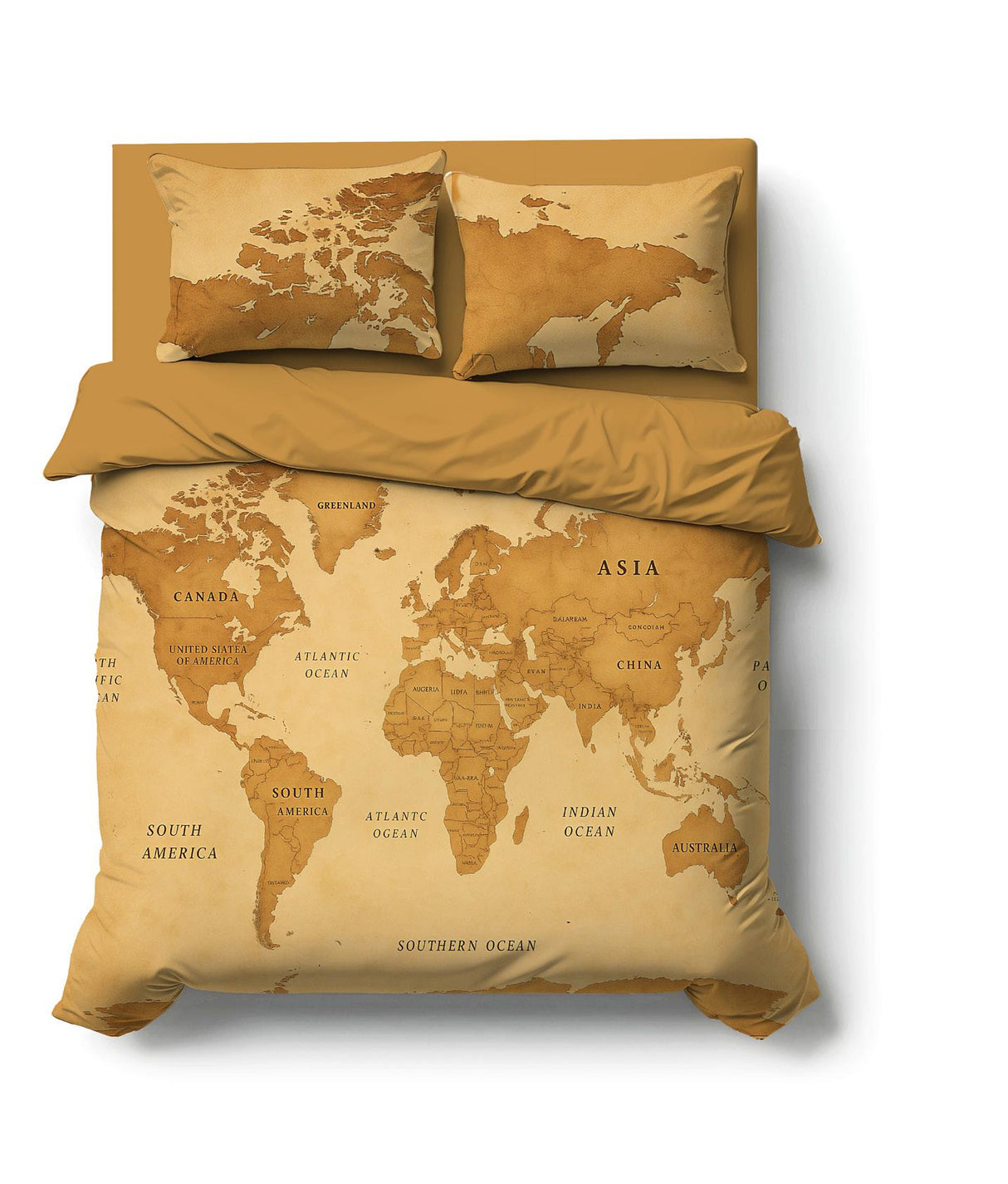 Completo Lenzuola Copriletto MONDE by Biancaluna