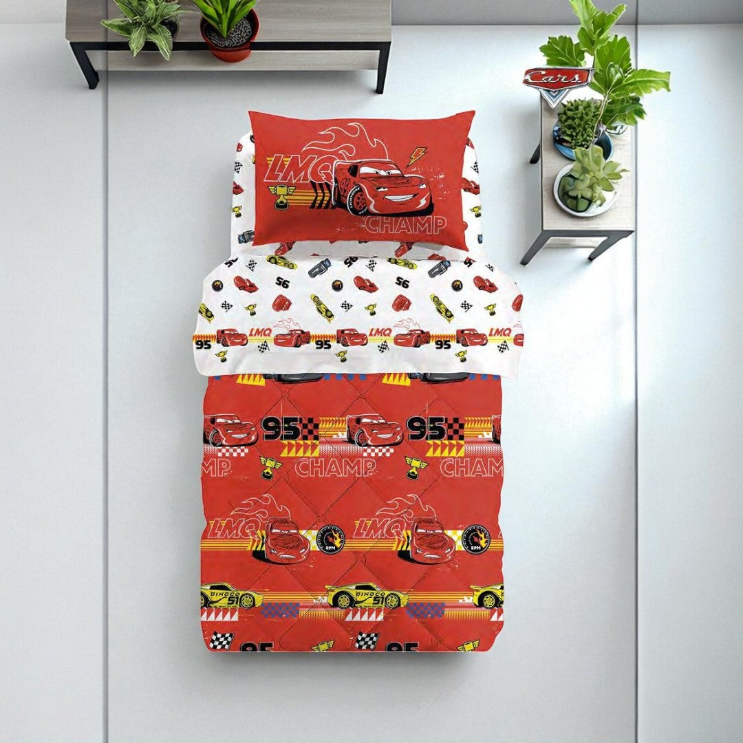 Completo lenzuola CARS 95 Caleffi - 100% cotone