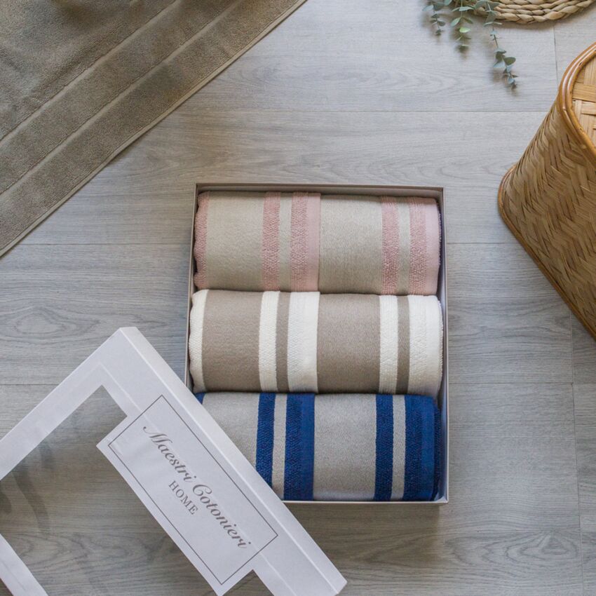 Set Asciugamani 3+3 ASIA By Maestri Cotonieri