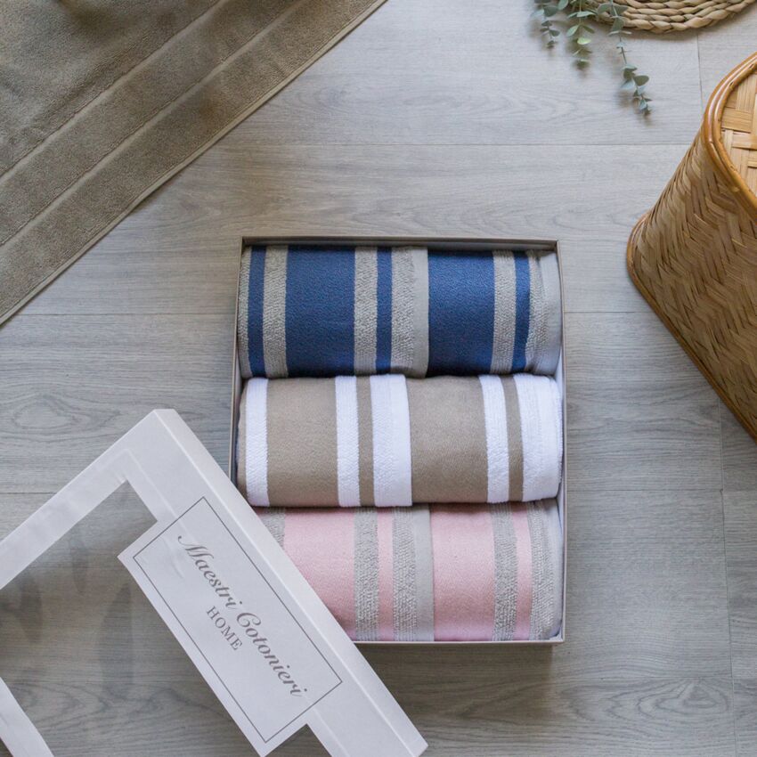 Set Asciugamani 3+3 ASIA By Maestri Cotonieri