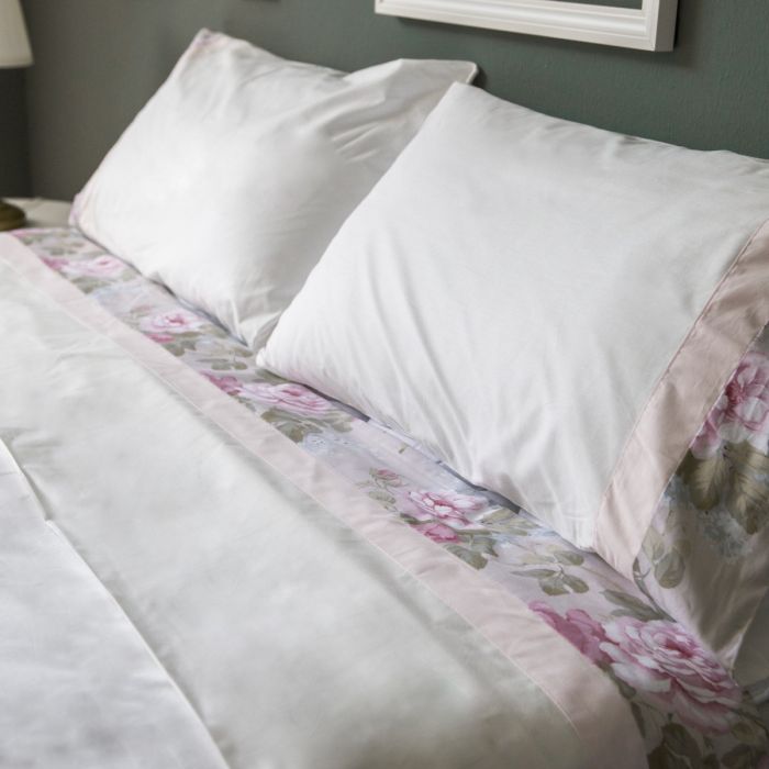 Completo Lenzuola Toscana Rose Matrimoniale – Maestri Cotonieri Home (Cotone 100%)