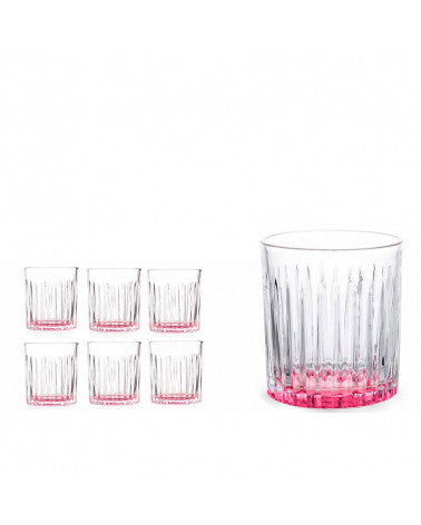 BICCHIERE C/6 ACQUA ROSA 330ML
