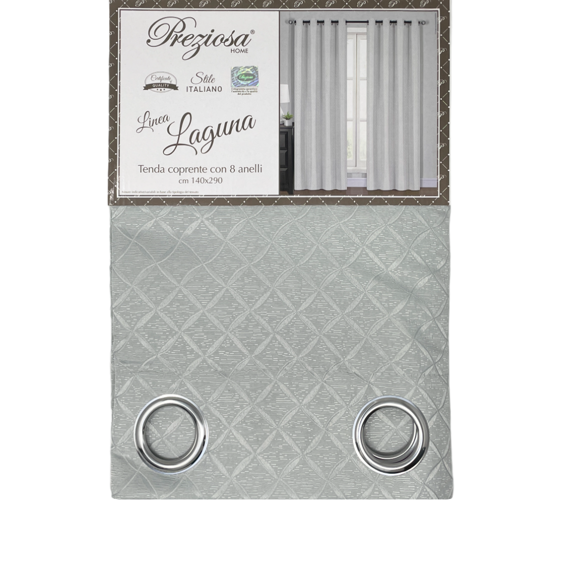 Tenda QUADRI 140x290 by Preziosa Home