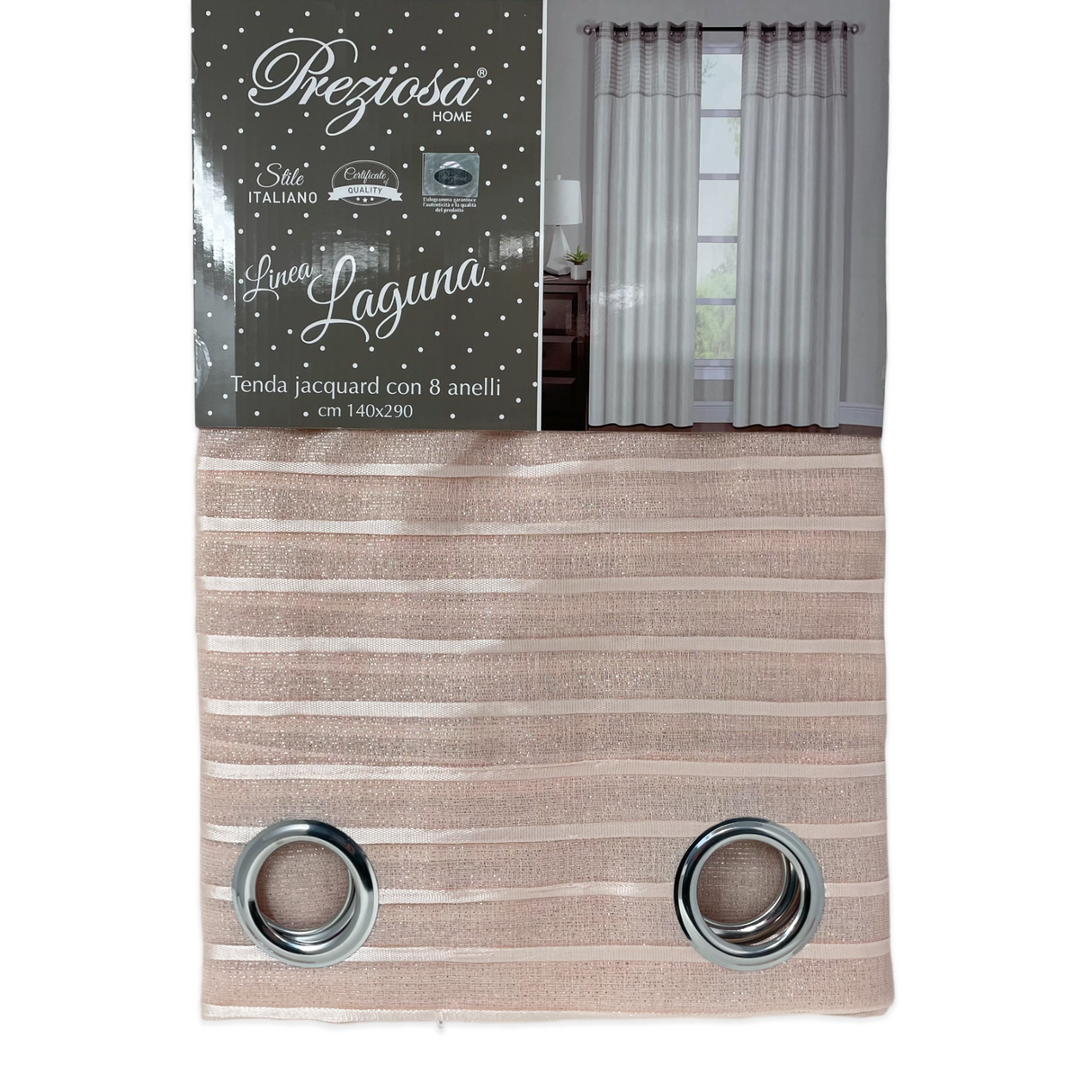 Tenda LAGUNA righe 140x290 by Preziosa Home