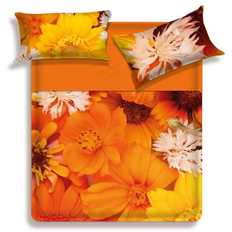 Completo Lenzuola Copriletto IRIS by Biancaluna