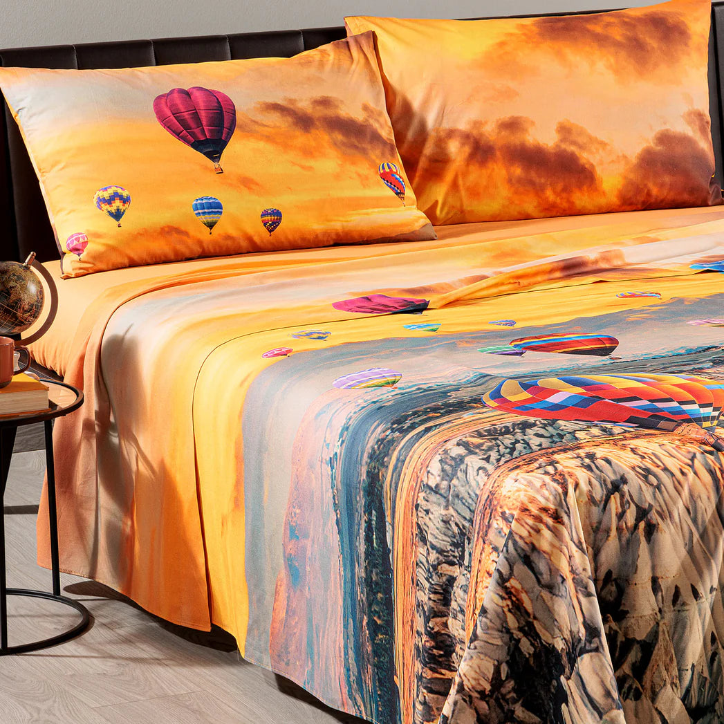 Completo lenzuola Copriletto CAPPADOCIA by Caleffi