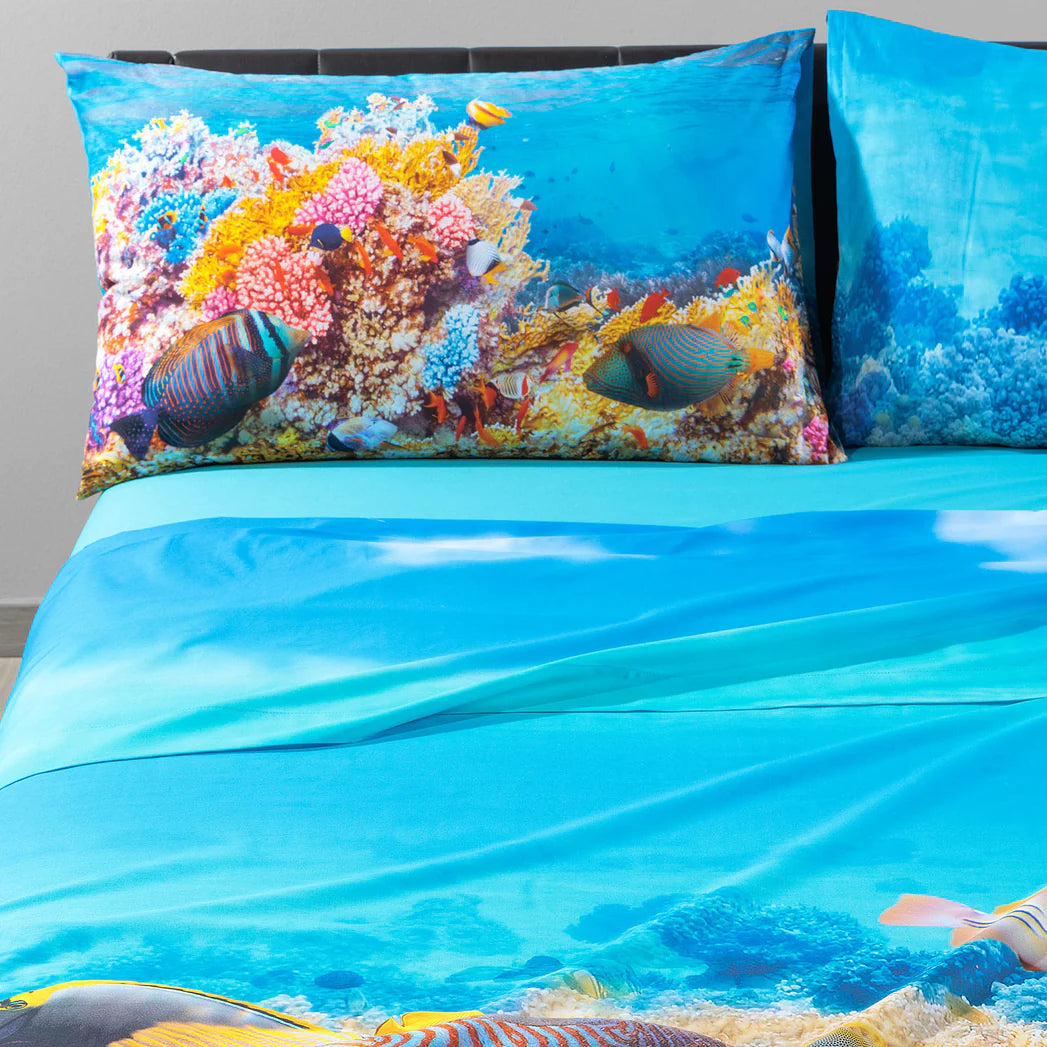 Completo lenzuola Copriletto OCEANO by Caleffi