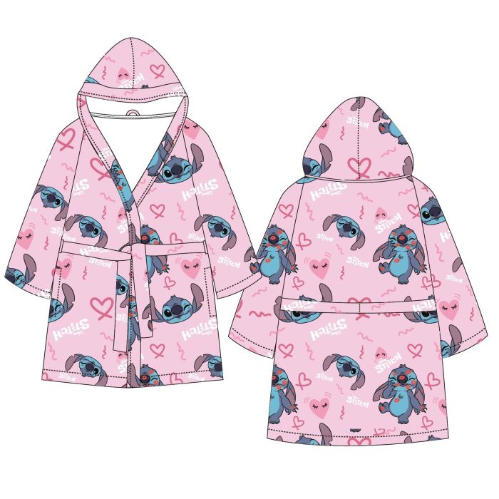 Accappatoio STITCH rosa By Disney Home