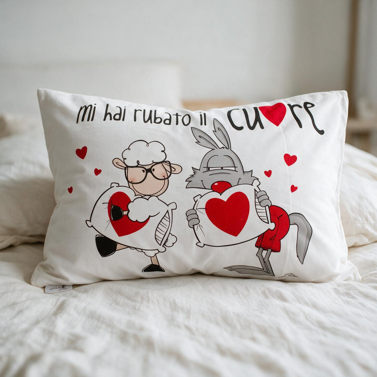 Federa "MI HAI RUBATO IL CUORE" 50x80cm - Happy People