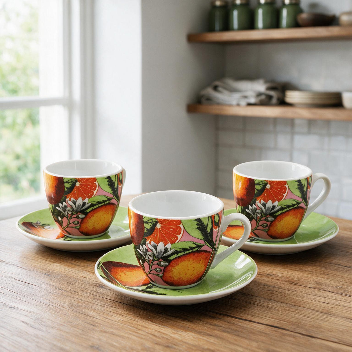 Set 6 Tazze Caffé con Piattino RIBERA - Excelsa