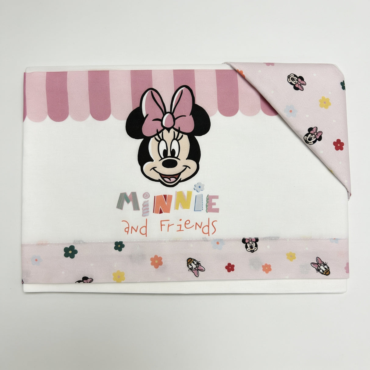 Completo lenzuola 3 pezzi culla/carrozzina Minnie and Friends 100% cotone - Disney Baby
