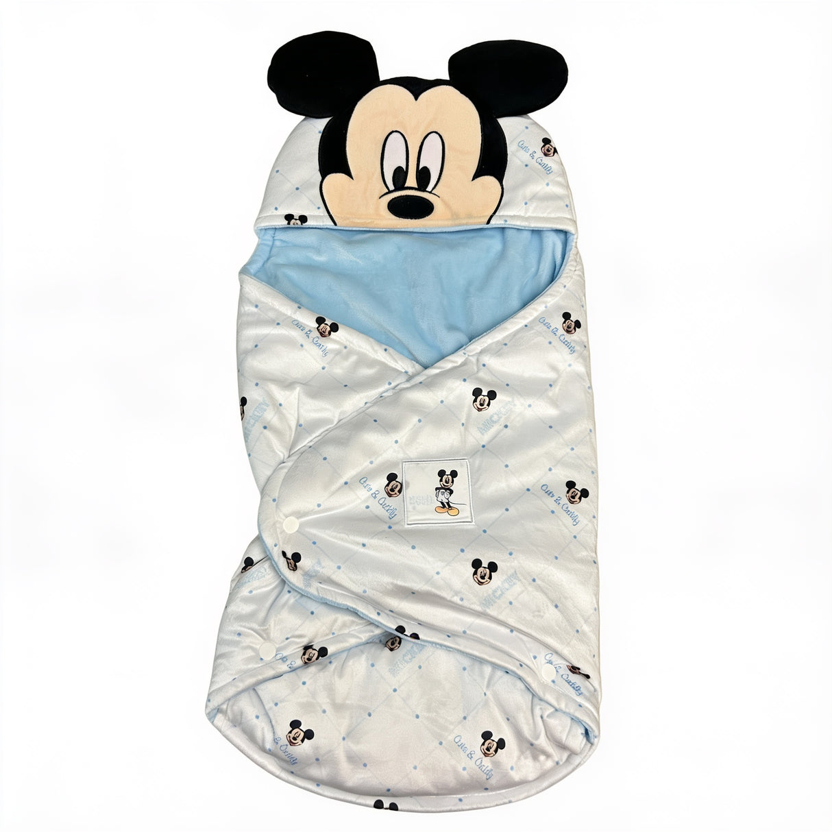 Copertina Avvolgente Mickey per Neonato con Clip Morbida e Calda - Disney Baby