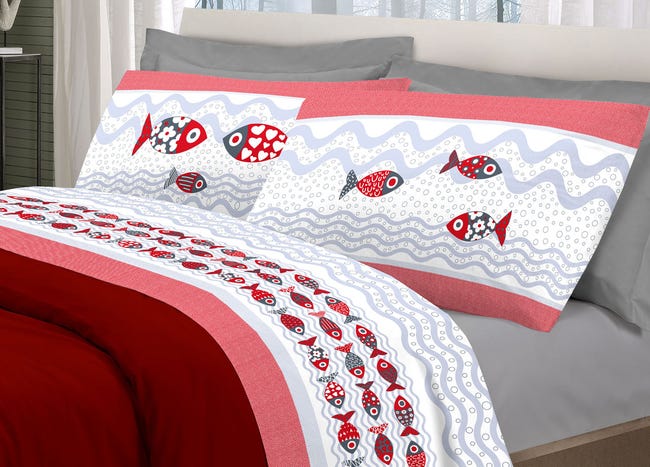 Completo Lenzuola PESCIOLINI By Pensieri Delicati