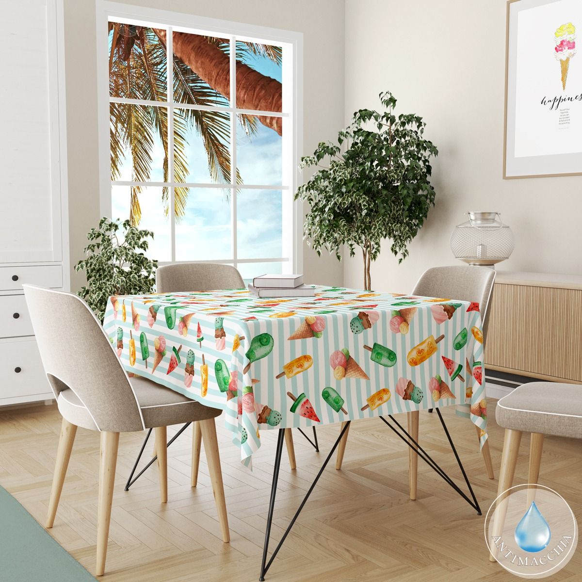 Tovaglia Antimacchia ICE CREAM x18 By Antica Tessitura Italiana