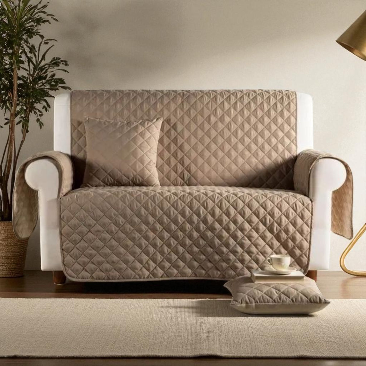 Copridivano Trapuntato Soft Double Face Zucchissime – Poltrona, 2/3/4 Posti