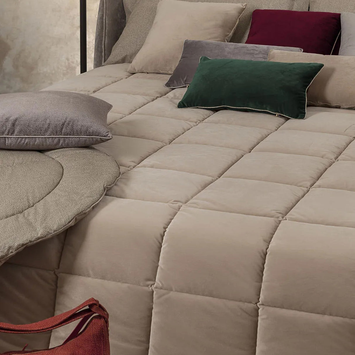 Trapunta in velluto LIVING - Borbonese
