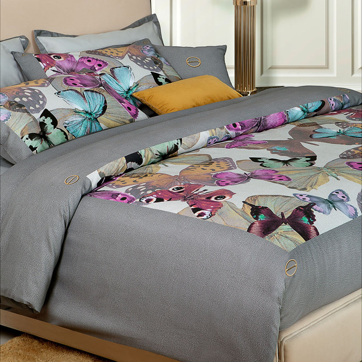 Completo copripiumino BUTTERFLY - Borbonese