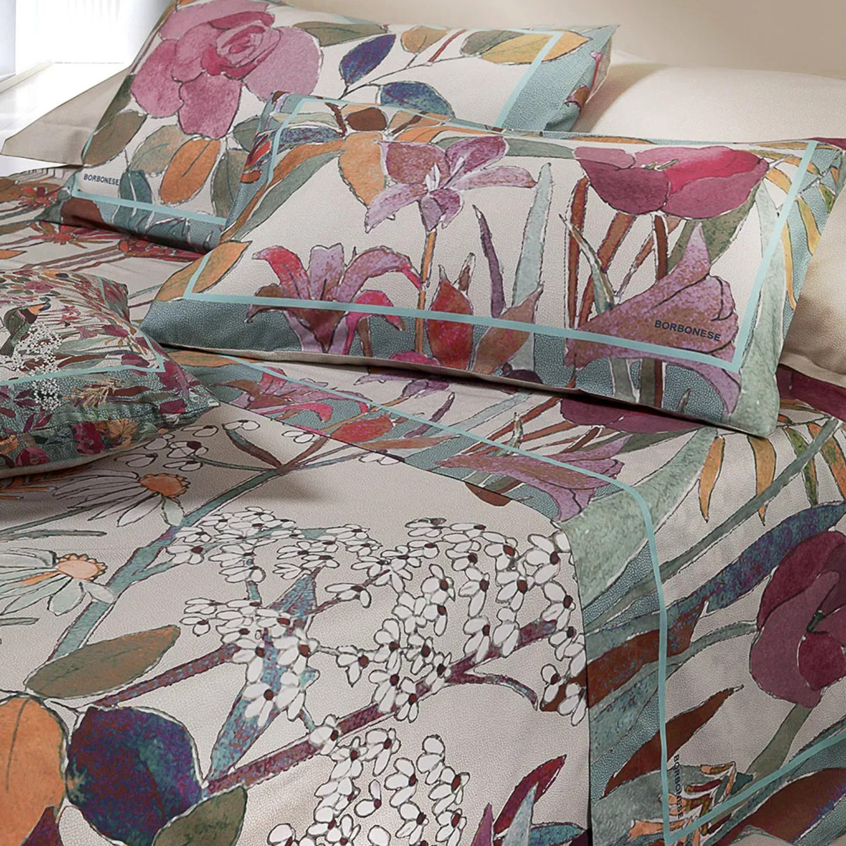 Completo lenzuola copriletto GARDEN - Borbonese