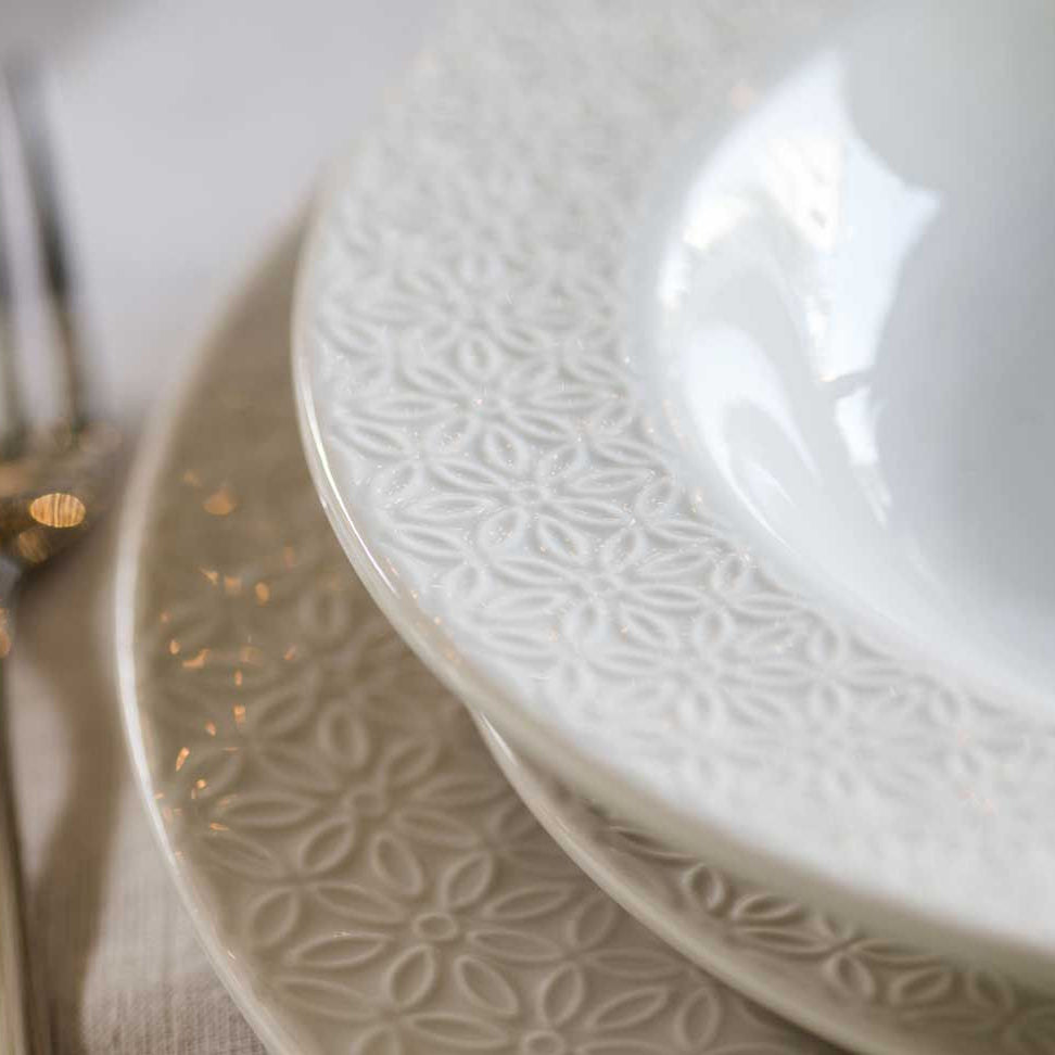 Servizio di piatti 18 pezzi OLIMPIA MARGARET by Tognana