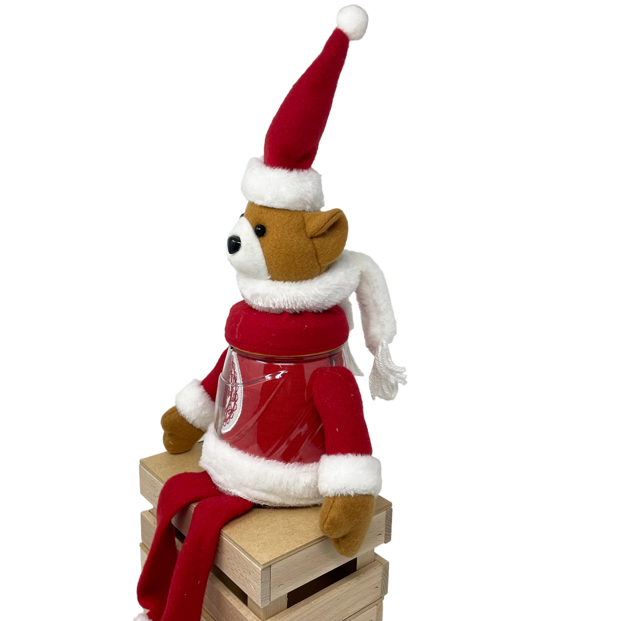 Set Barattolo Pupazzo + Strofinaccio ORSETTO by Preziosa Home (Natale)