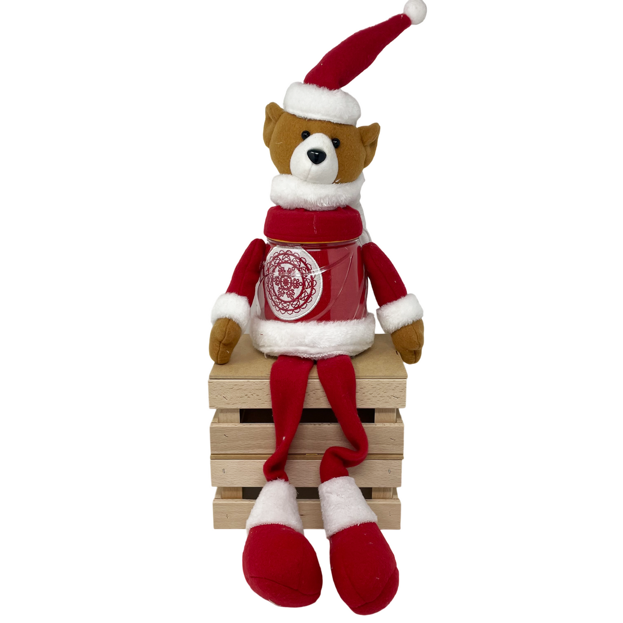 Set Barattolo Pupazzo + Strofinaccio ORSETTO by Preziosa Home (Natale)