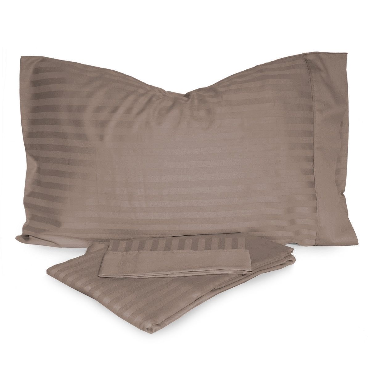 Parure Copripiumino Zefiro in Raso Rigato Matrimoniale – Novia