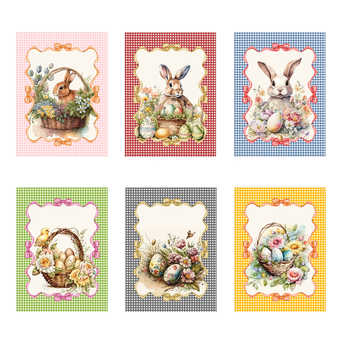 Set da 6 strofinacci Tiffany dis.4 - Vingi