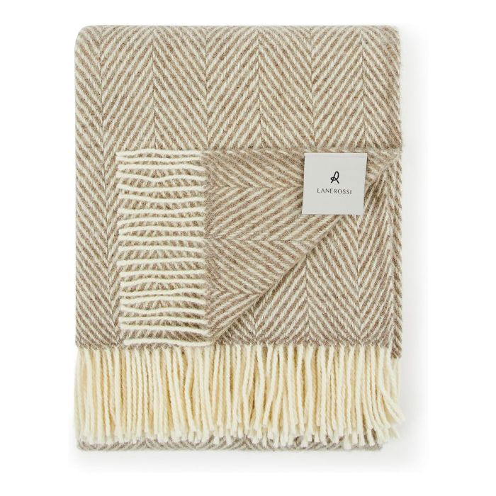 Plaid Iseo Spina in Pura Lana Vergine 130x170cm - Lanerossi