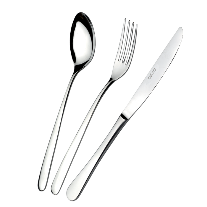 Set 24 Posate Venere Acciaio Inox 18/10 Lucido in Scatola Vetrina - Domus&Design