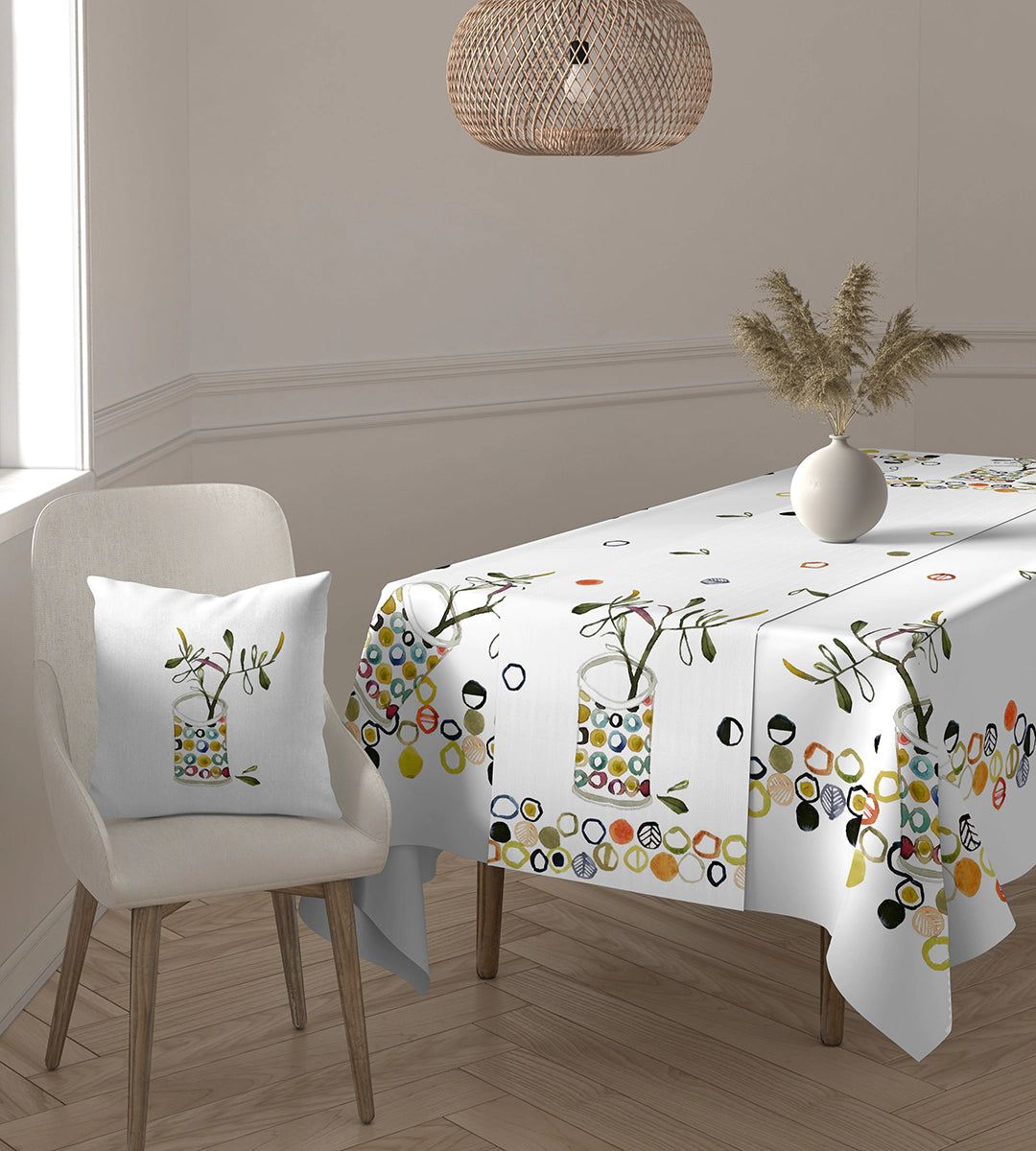 Copritavola x6/12 Runner Cuscino POSITANO D.1 by Vingi