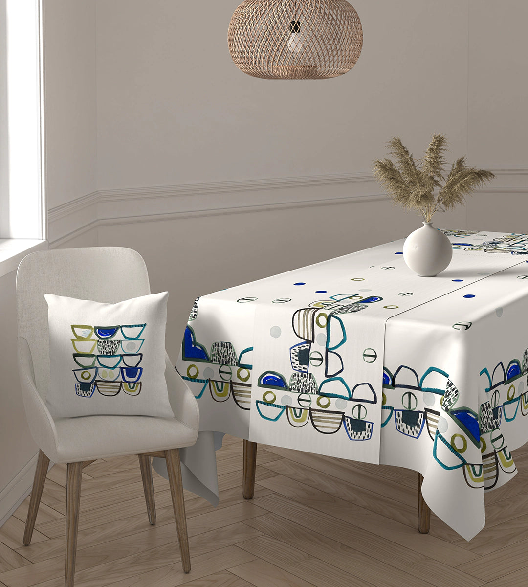 Copritavola x6/12 Runner Cuscino POSITANO D.2 by Vingi