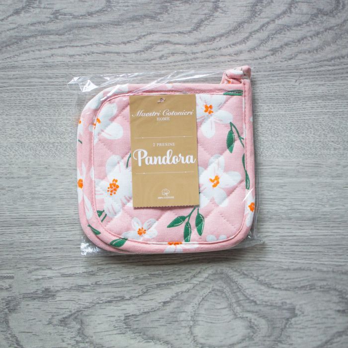 Set 2 Presine da Cucina Pandora Maestri Cotonieri Home in Cotone Fantasia