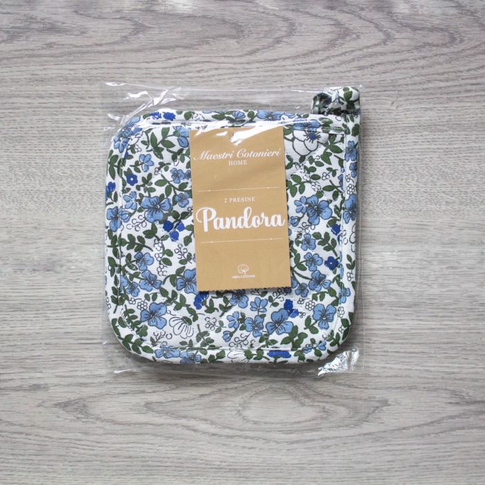 Set 2 Presine da Cucina Pandora Maestri Cotonieri Home in Cotone Fantasia