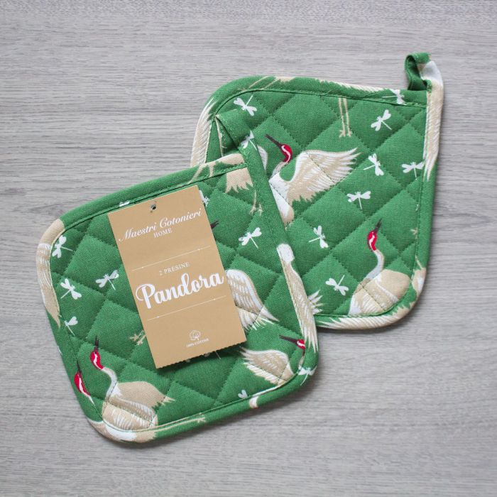 Set 2 Presine da Cucina Pandora Maestri Cotonieri Home in Cotone Fantasia