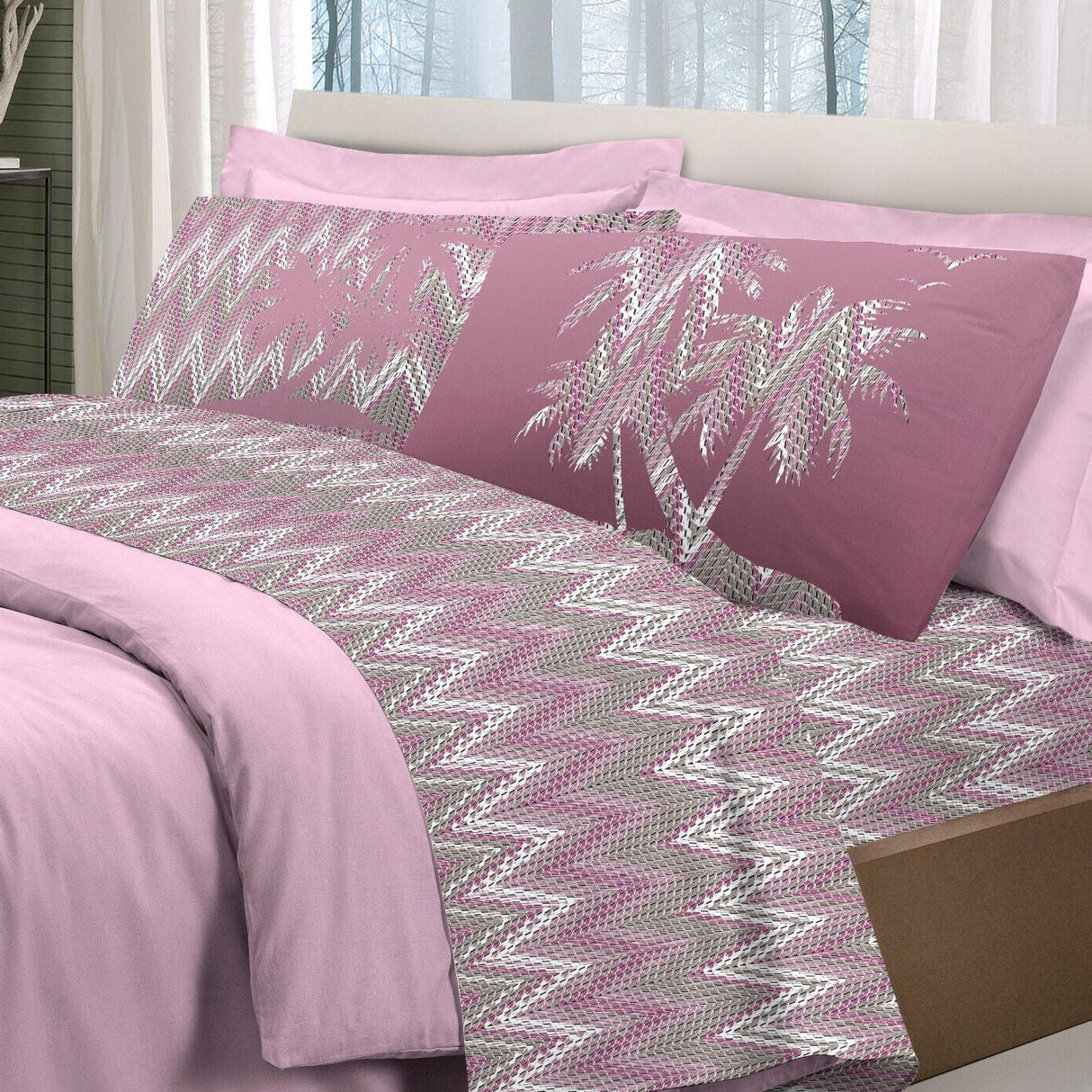 Completo Lenzuola PALMA By Pensieri Delicati