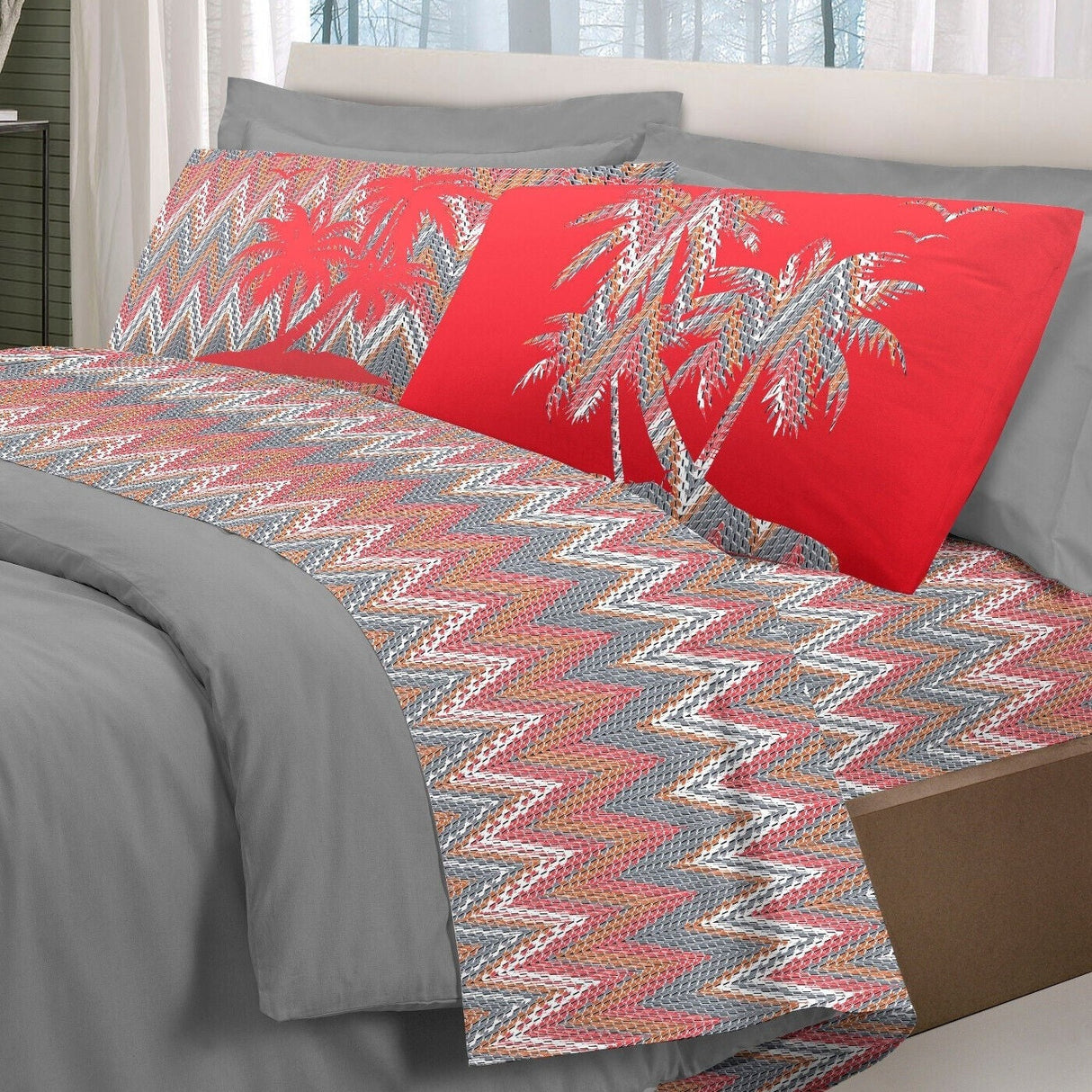 Completo Lenzuola PALMA By Pensieri Delicati