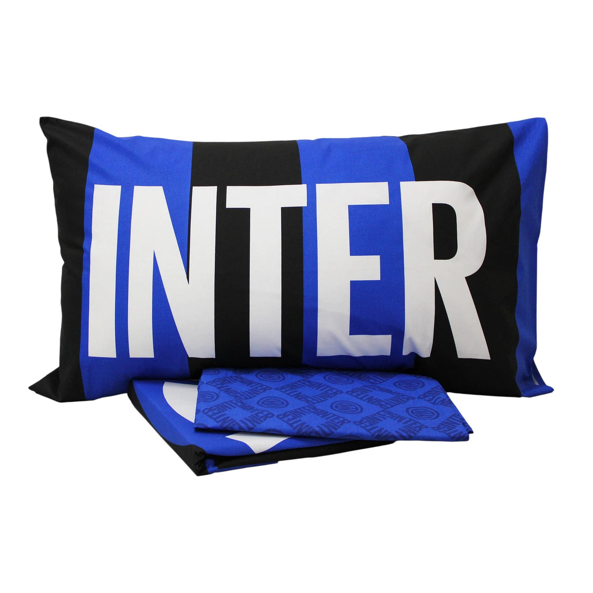 Completo Lenzuola Singolo FC Inter Ufficiale in 100% Cotone – Nero Azzurro