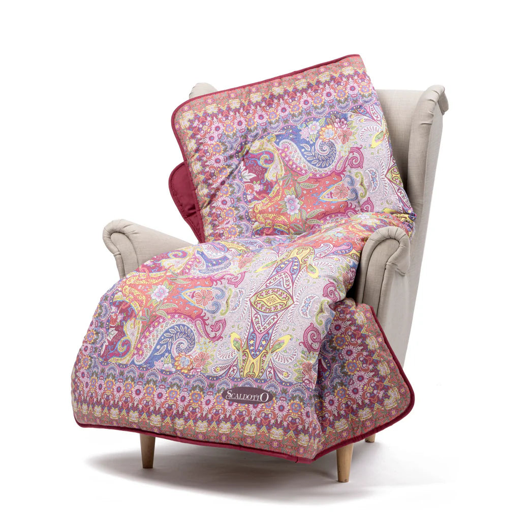 Plaid Scaldotto In Cotone Pettinato Alhmabra - Caleffi