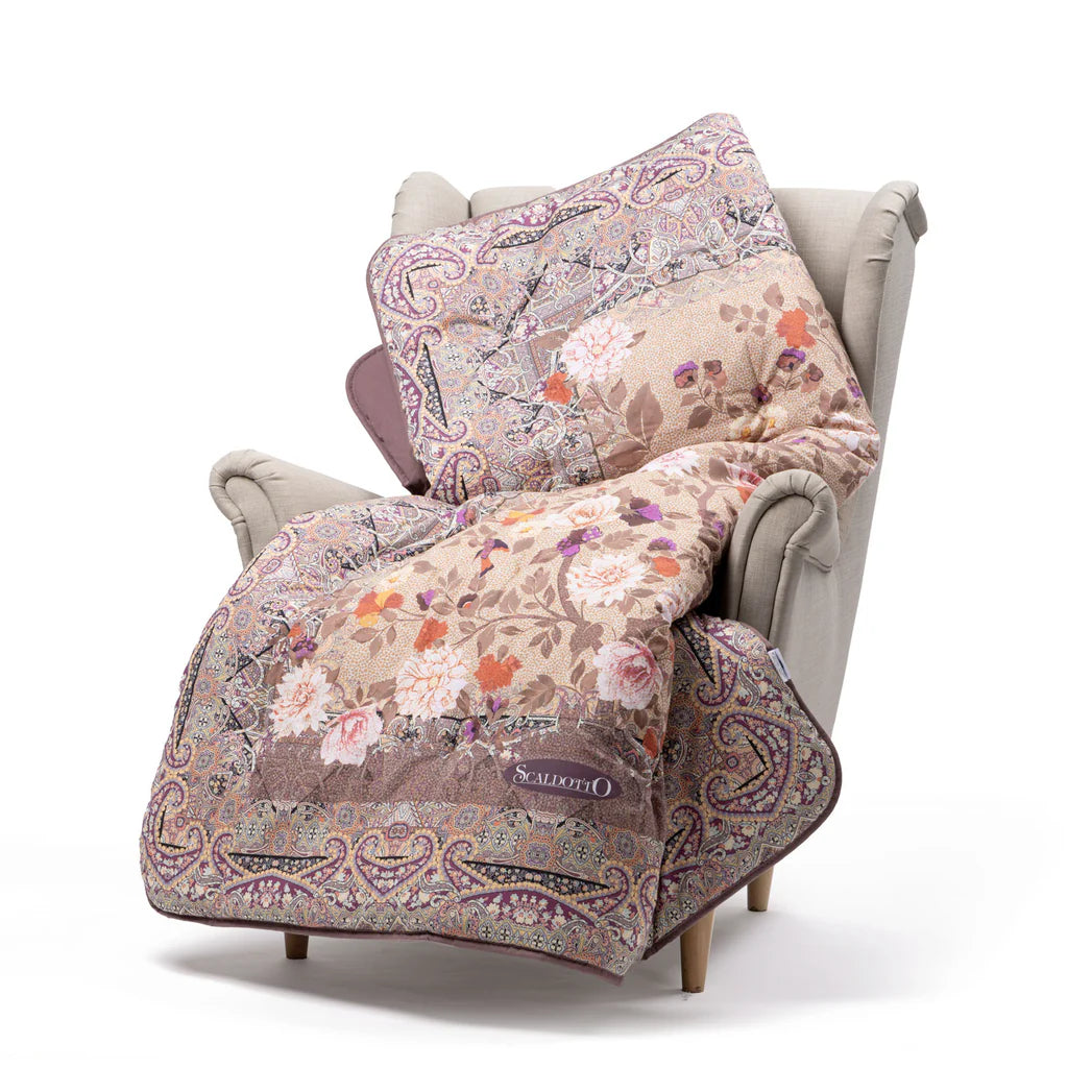 Plaid Scaldotto In Cotone Pettinato Giava - Caleffi